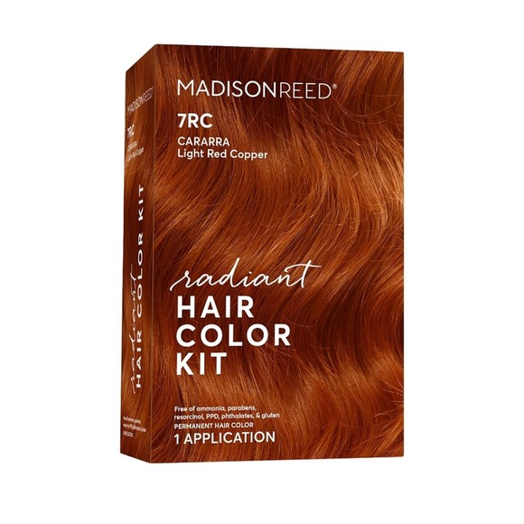 Madison Reed 7RC Cararra Light Red Copper Radiant Hair Color Kit Permanent - Picture 1 of 7